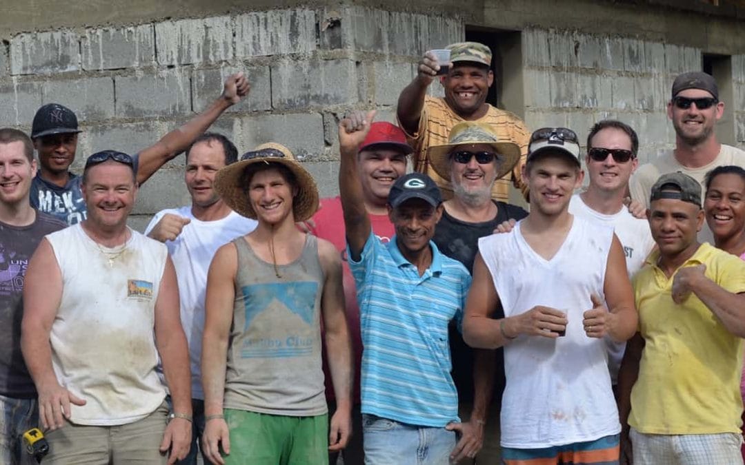 Made to Last team in Dominican Republic helping to build homes for families in need.