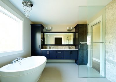 custom bathroom in seacloud home