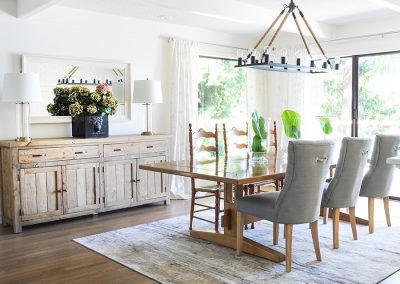 custom renovation beam dining room flooring