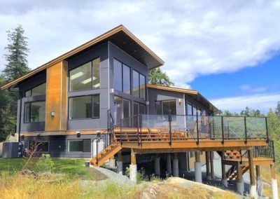 Chemainus oceanfront custom home exterior