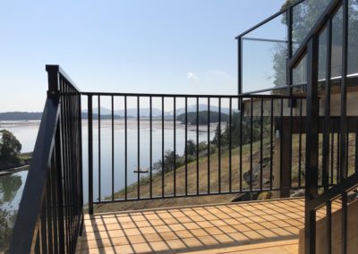 Platform of deck with ocean views