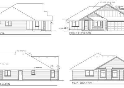 Mill Bay Custom Home elevations