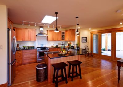 custom cabinets skylight kitchen rancher