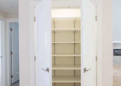 hall closet in Chemainus custom home