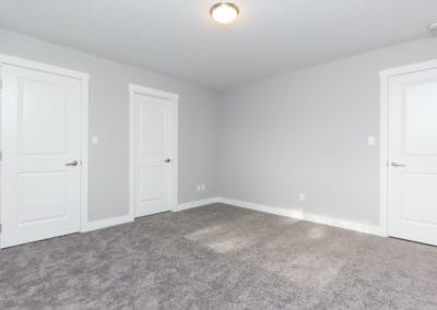 Large bright bedroom in custom home