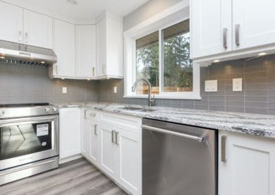 Mill Bay Spec Home kitchen with stone counters