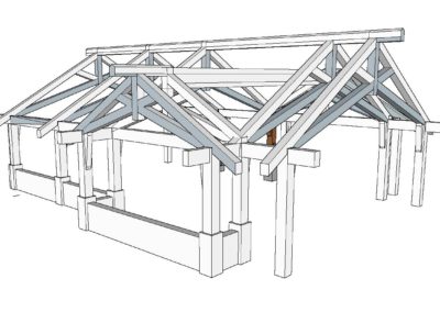 plans for Shawnigan Custom Timber Frame