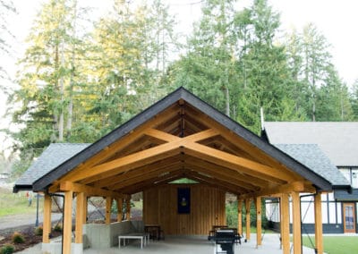 BBQ pavilion for Shawnigan Lake School