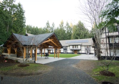 Shawnigan Lake School custom timber frame