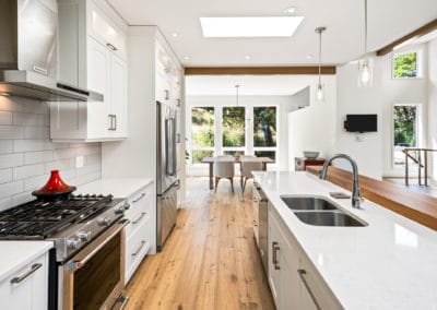 award-winning Kitchen to dining room open concept many windows