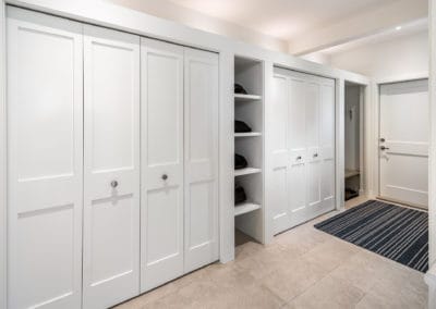 Mudroom with custom built-ins Georgia Park Heights Custom Home