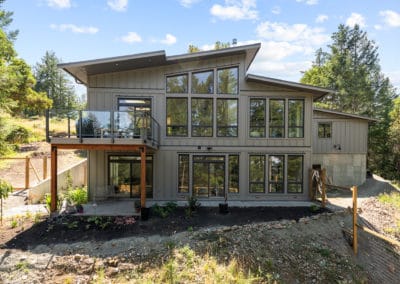 Georgia Park Heights Custom Home rear exterior