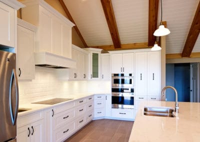 custom kitchen vaulted ceilings