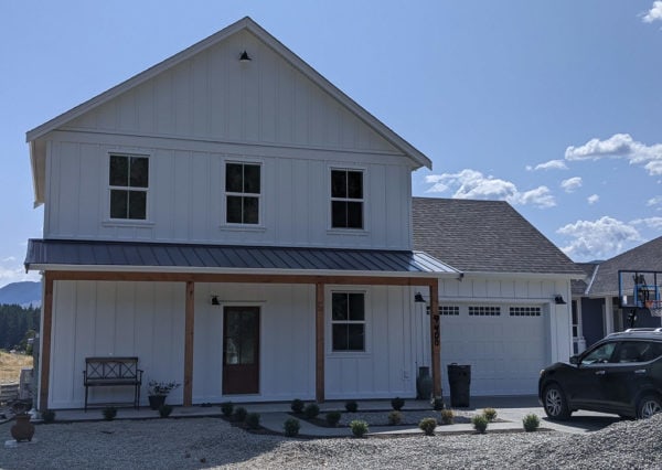 Modern farmhouse exterior