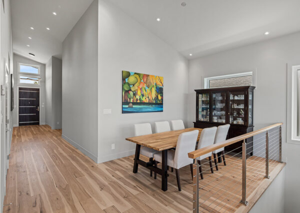 Quamichan Net Zero Home dining room and entryway