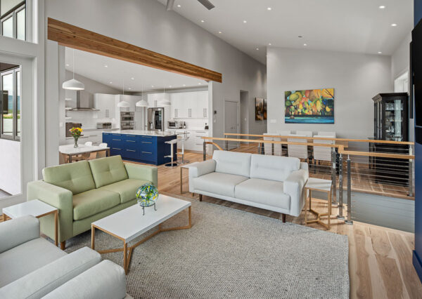 Open concept main floor in custom home