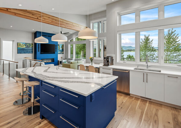 Quamichan Net Zero Home open concept kitchen