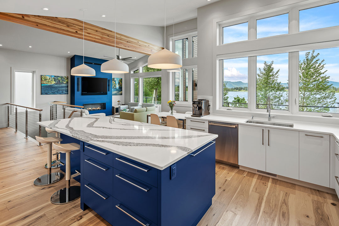 Quamichan Net Zero Home open concept kitchen