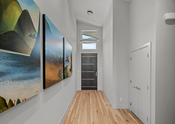 Front entry way Quamichan Net Zero Home