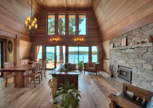large windows with ocean views