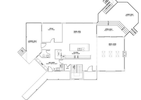 floor plan west coast modern main floor