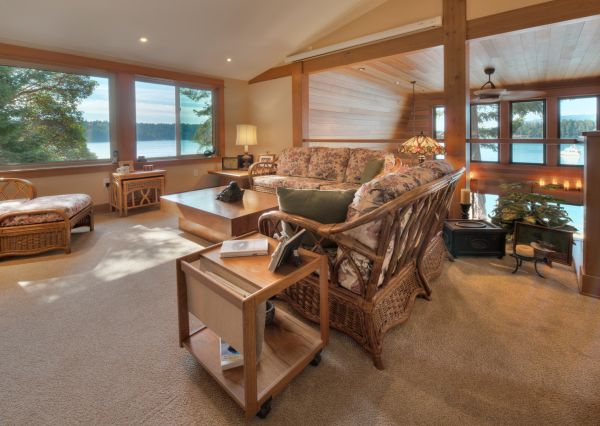Loft overlooking the main living area