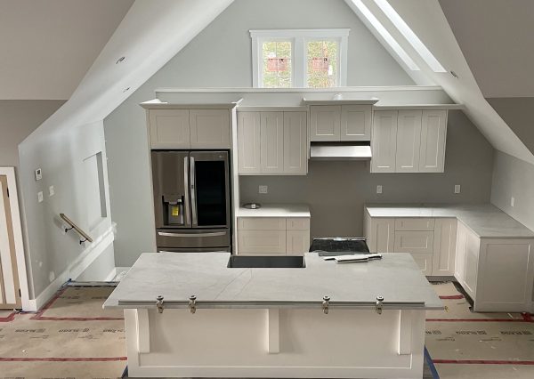 kitchen in custom carriage house on maple mountain