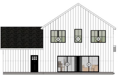 rear elevation home