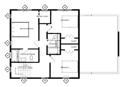 upper floor plan