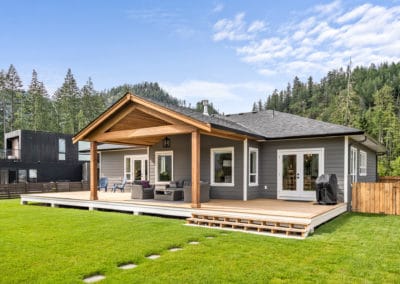 Modern farmhouse rancher timber framing