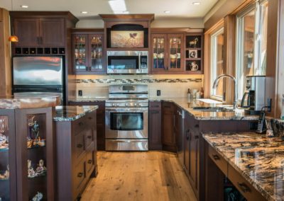 kitchen a-frame Thetis island custom home