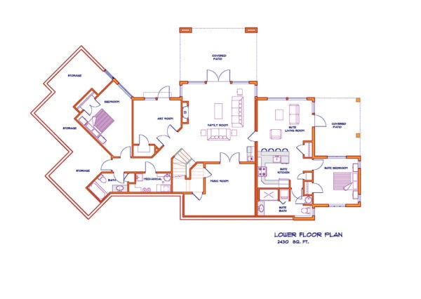 Basement floor plan