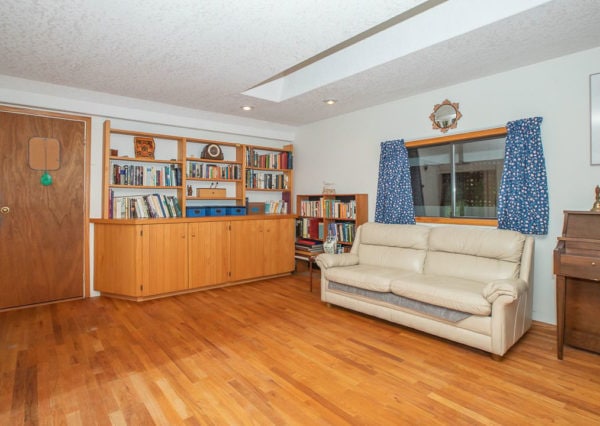 downstairs family room before renovation