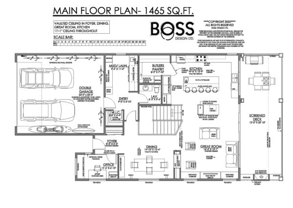 Main floor plan oceanfront custom home