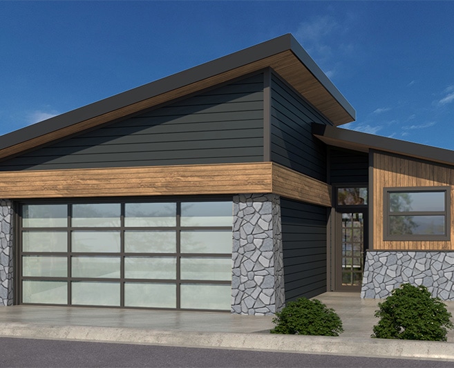 Ocean Bank front and garage rendering