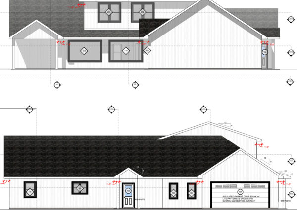 side exterior drawings of home