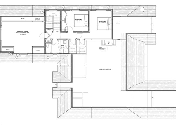 Upper floor plan Cobble Hill Transitional 2-story home plenty of storage