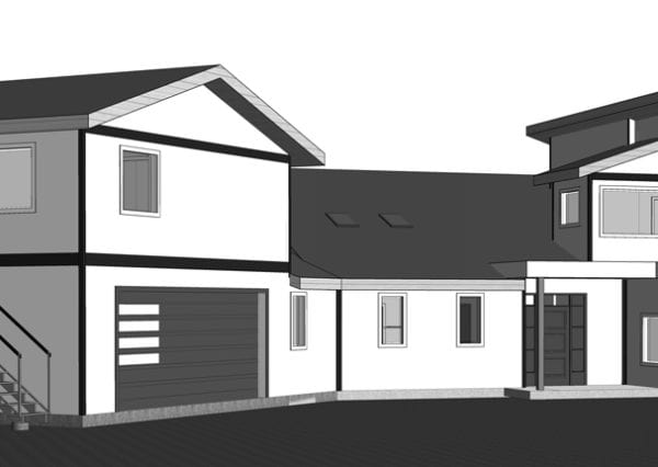 rendering concept of custom home