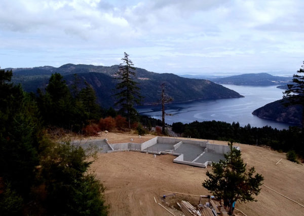foundation and views from Malahat Modern