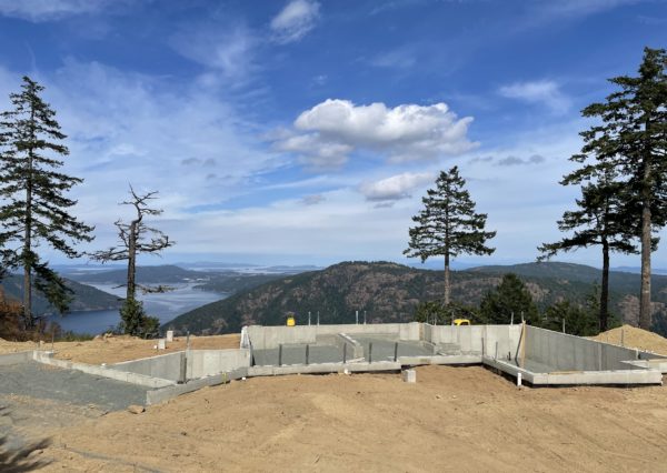 Backfill in progress for under construction home