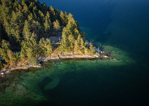 aerial view Thetis Transformation waterfront property