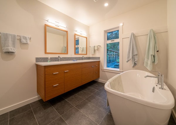 bathroom in fully renovated Thetis island home