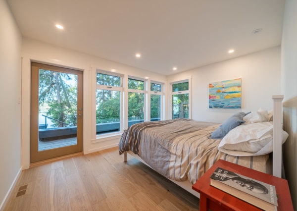 Primary bedroom suite with ocean view