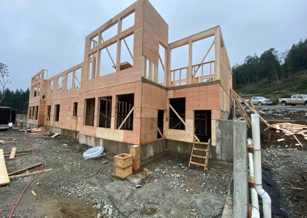 Framing under construction custom home
