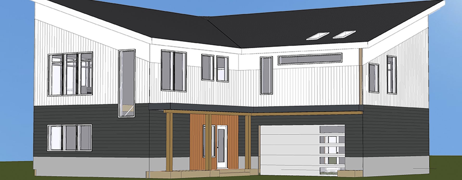 Concept drawing Victoria Cityscape Malahat custom home