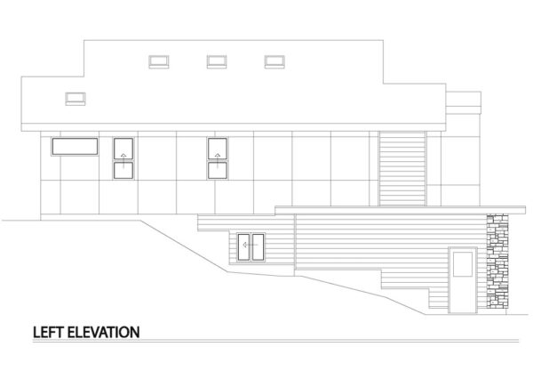 left elevation