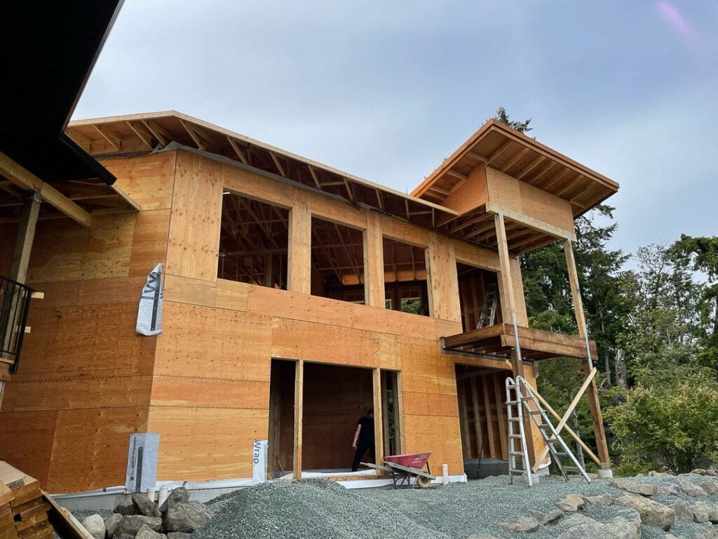 Renovation at framing stage