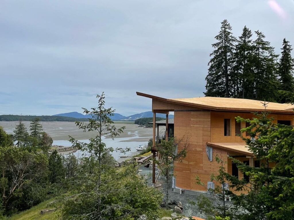 Ocean view from custom home addition