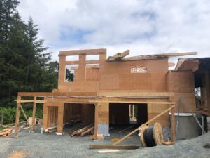 Framing Bare Point Custom Home addition