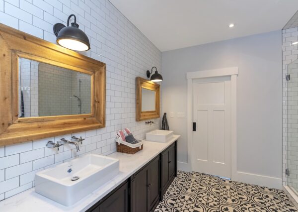Custom vanity in children's bathroom